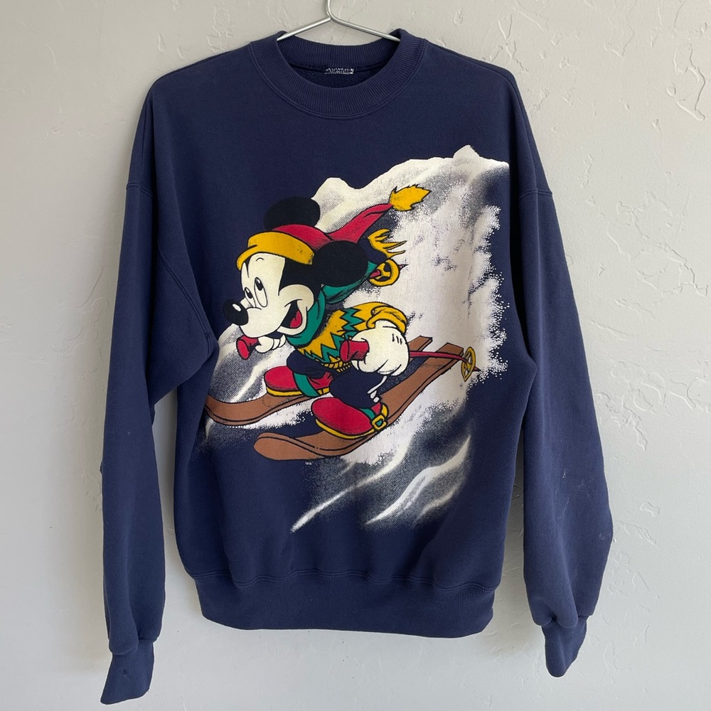 VTG Rare Mickey Mouse Christmas Sweatshirt
